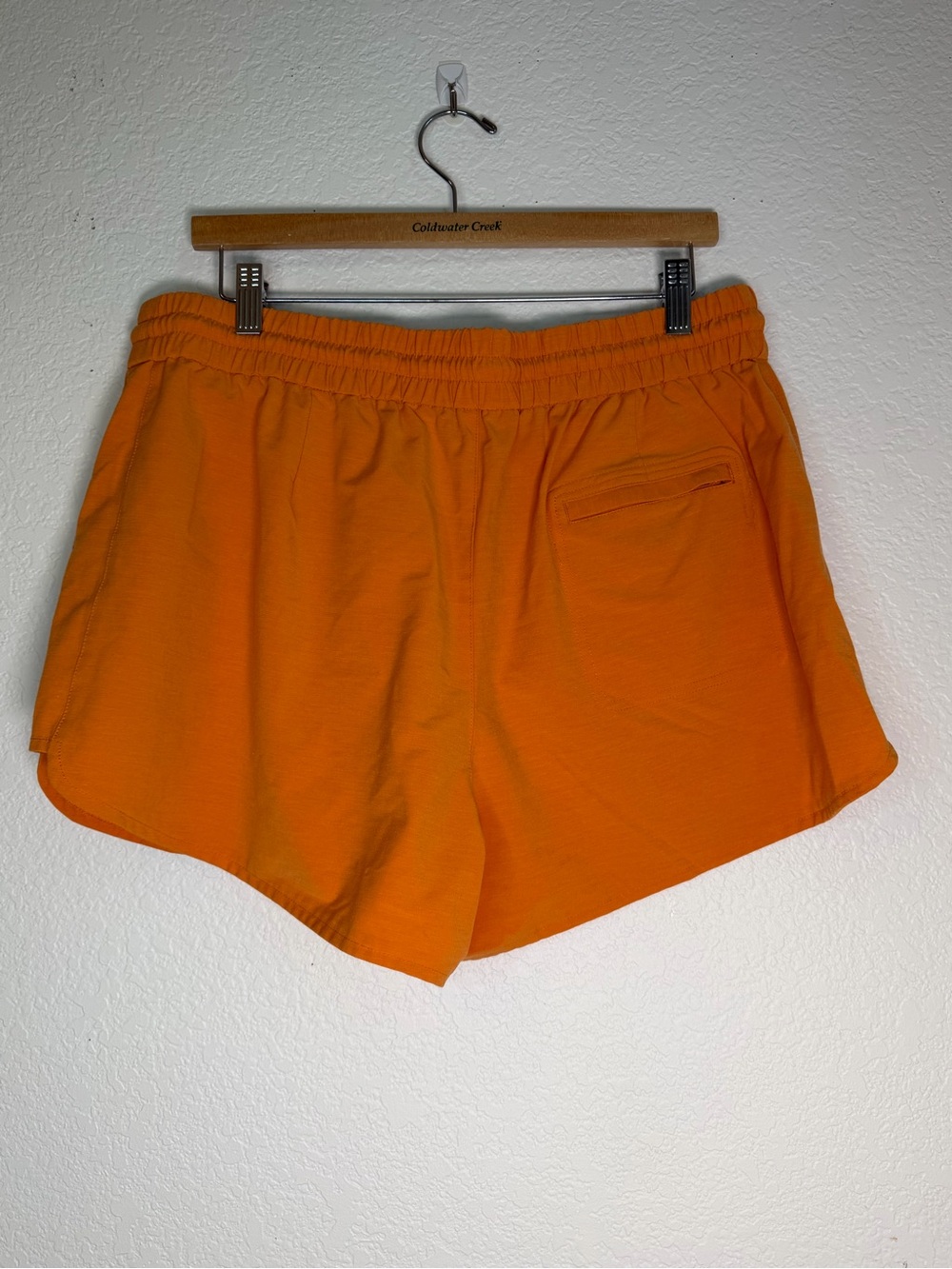 United By Blue Women's Responsible Swim Shorts in the color Orange Ochre, XL - Picture 3 of 9